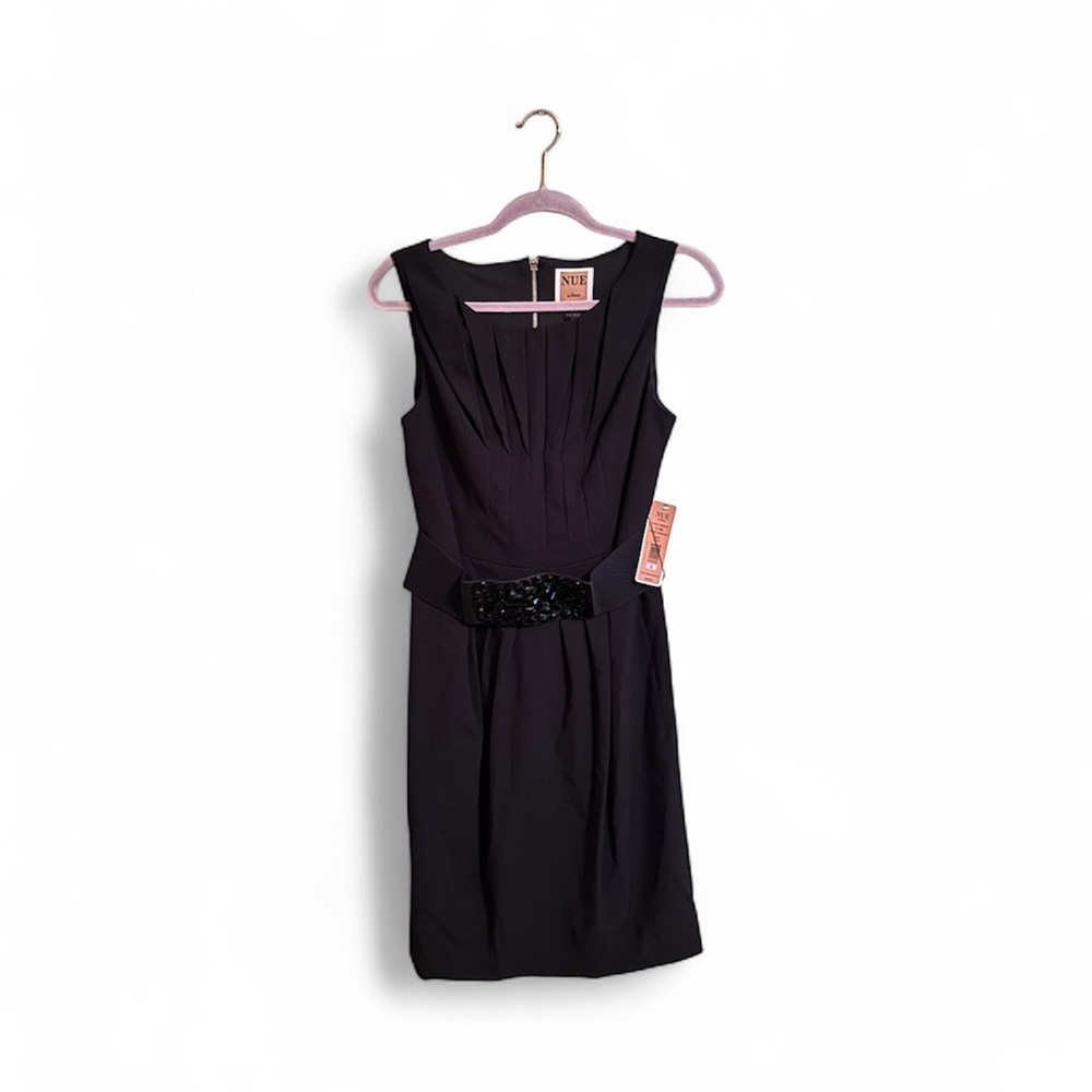 Nue by Shani Black Dress with Embellished Waist Belt (NWT)